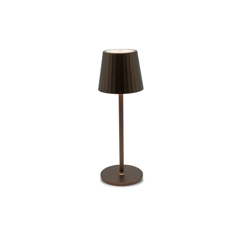 Modern Pleated LED Lamp Coffee Large