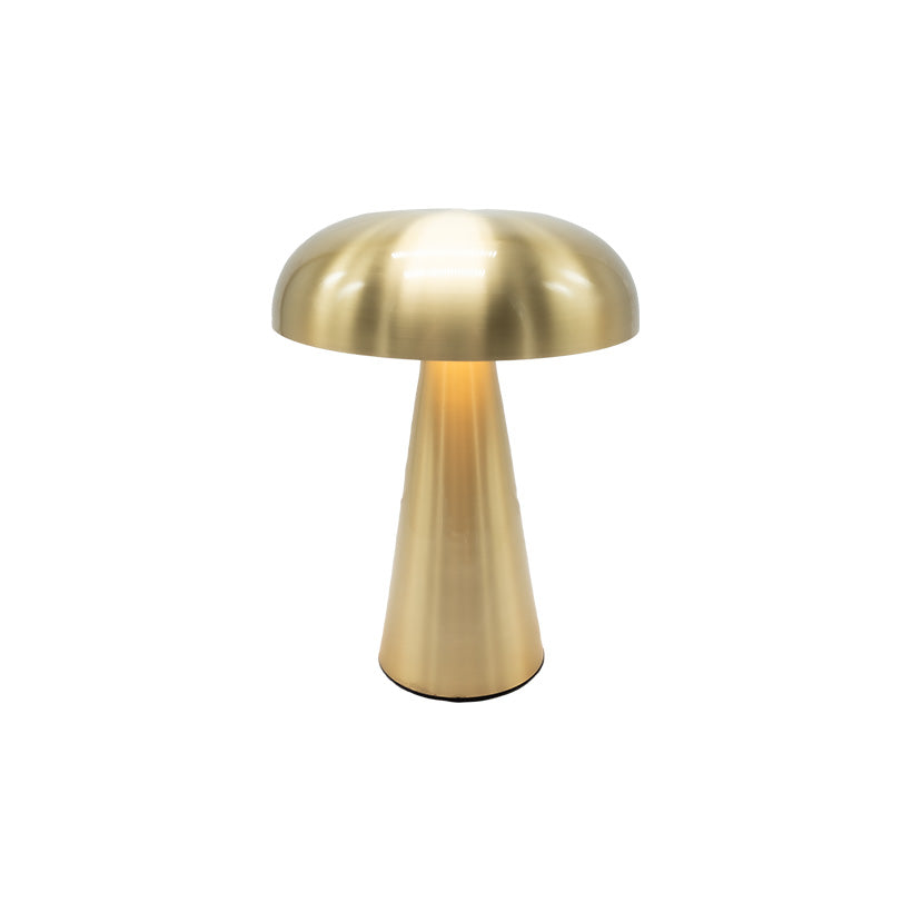 Flat Mushroom LED Lamp Gold