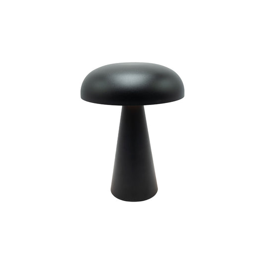 Flat Mushroom LED Lamp Matte Black