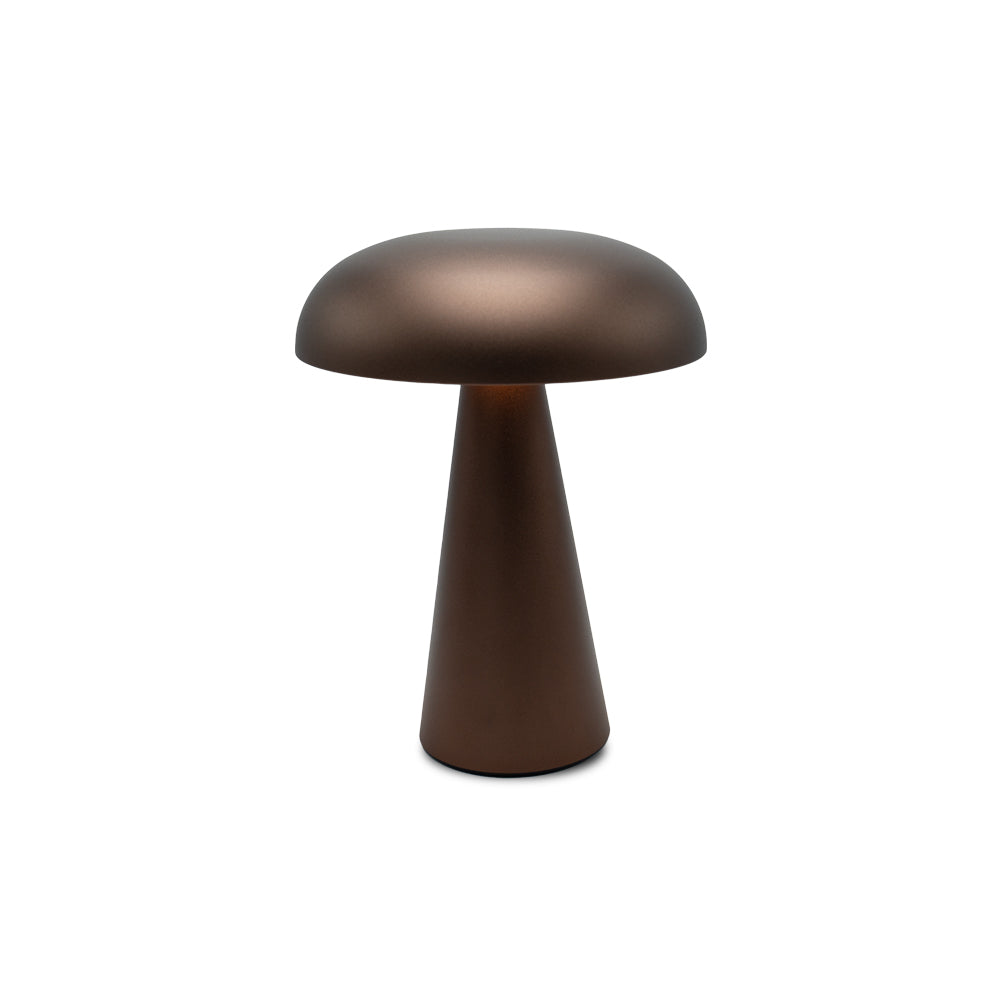 Flat Mushroom LED Lamp Matte Coffee