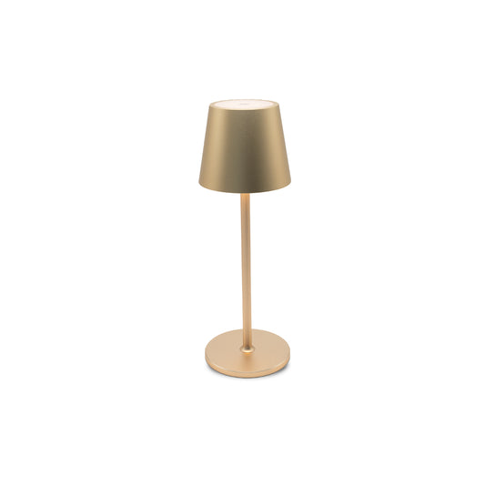 Modern Round LED Lamp Gold Large