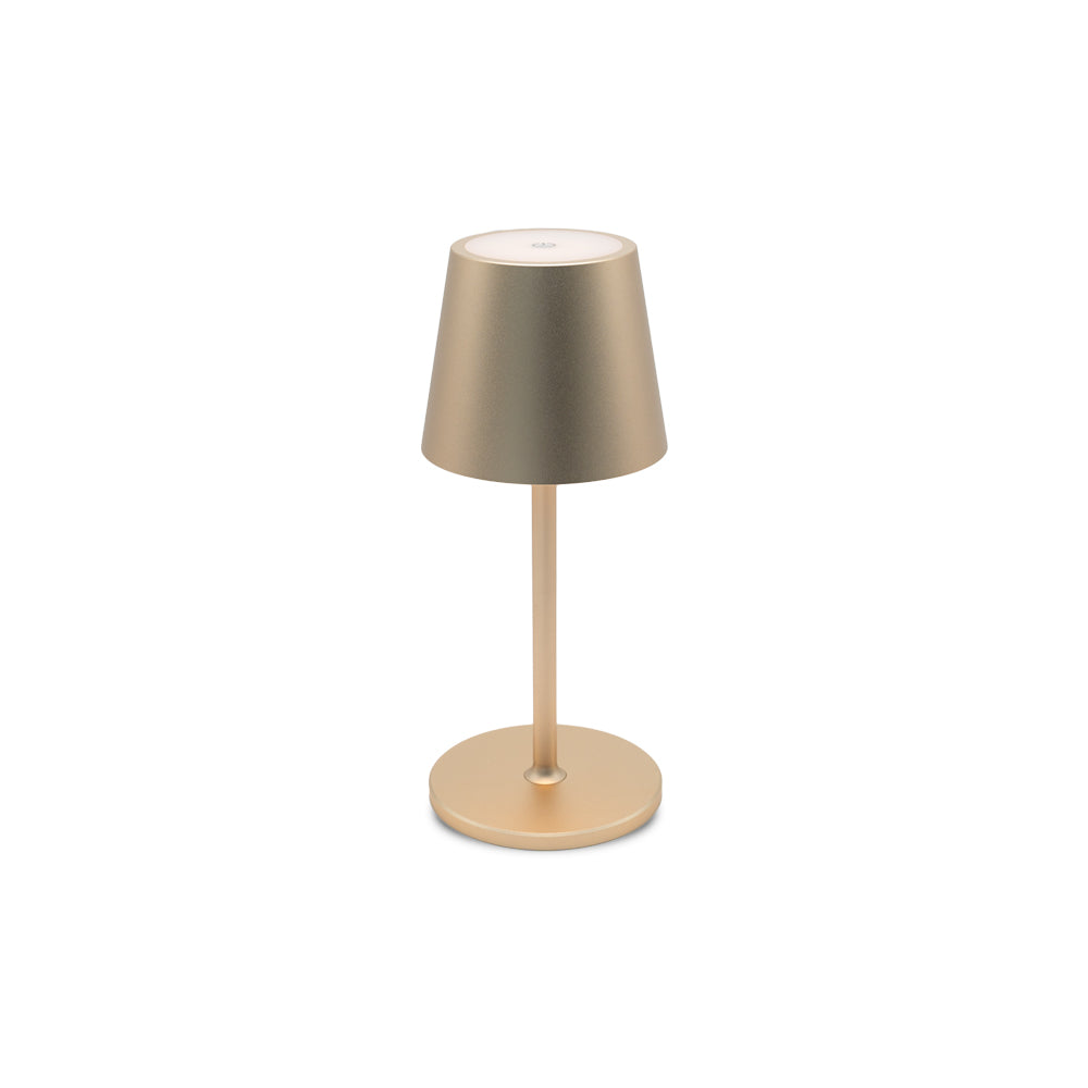 Modern Round LED Lamp Gold Small